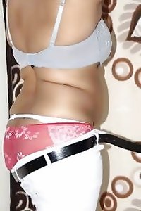 My luvs Desis showing bra g-string nuts